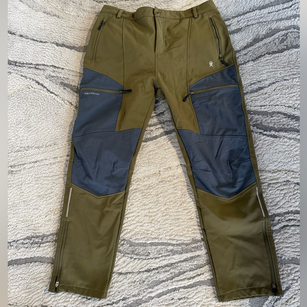 Men's Olive and Gray Cargo Pants